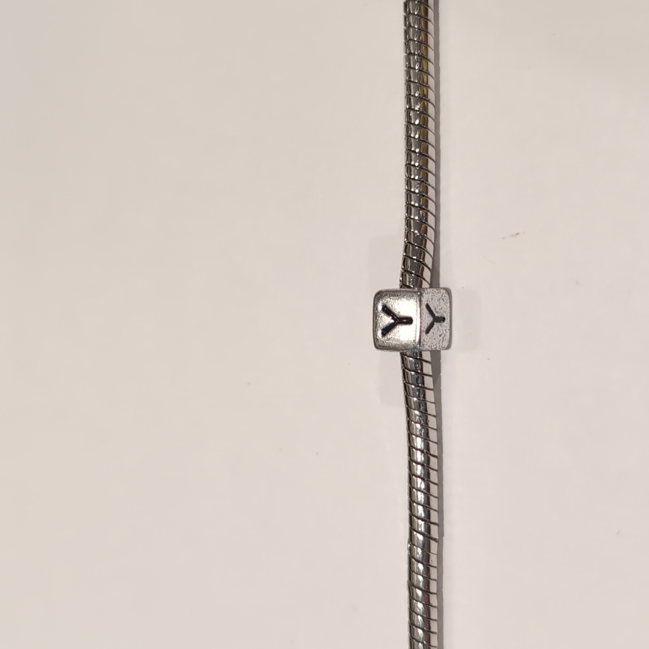 Silver Y Spacer Charm For Pandora Style Bracelet 5$